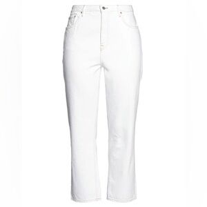 🤍 GRLFRND Karolina High-Rise Straight Crop Jeans | White | Size 26 🤍